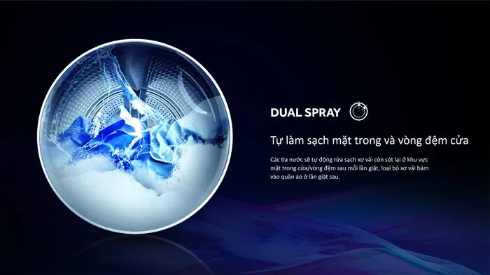 Tính năng tự làm sạch Dual Spray 